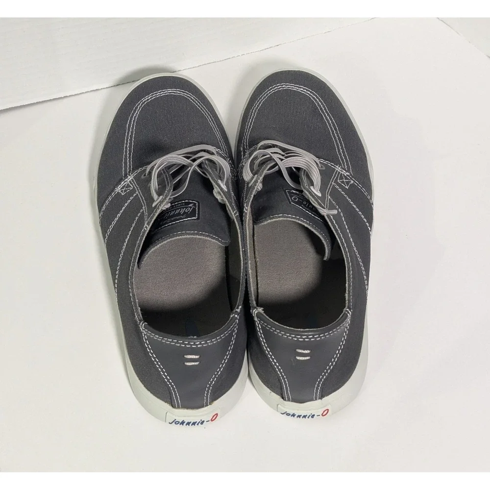 Johnnie-O Santa Cruz Boat Shoe Sneaker Beach Fishing Men's Size 11M Gray